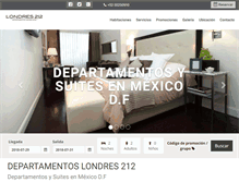 Tablet Screenshot of londres212.com.mx